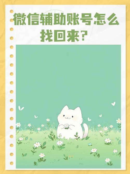 怎么找回微信辅助的小号账号